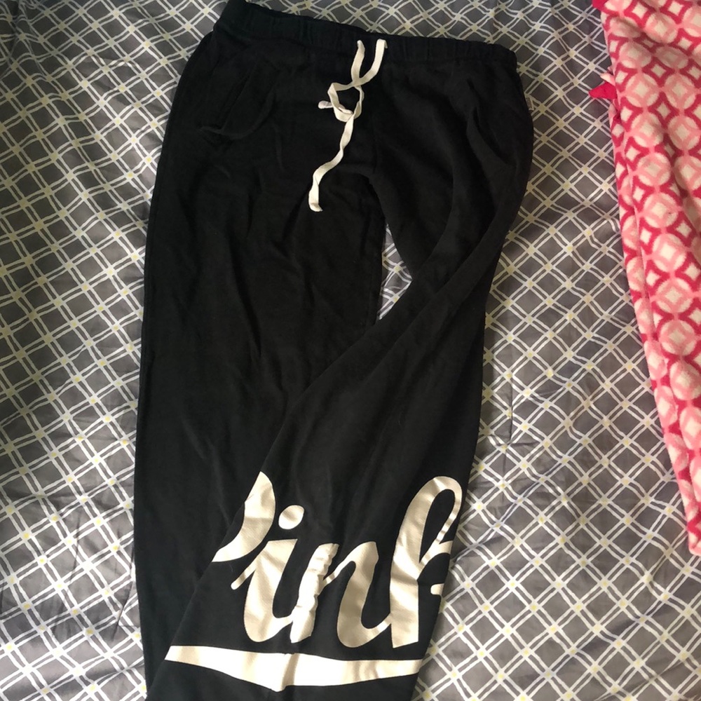 PINK black sweatpants